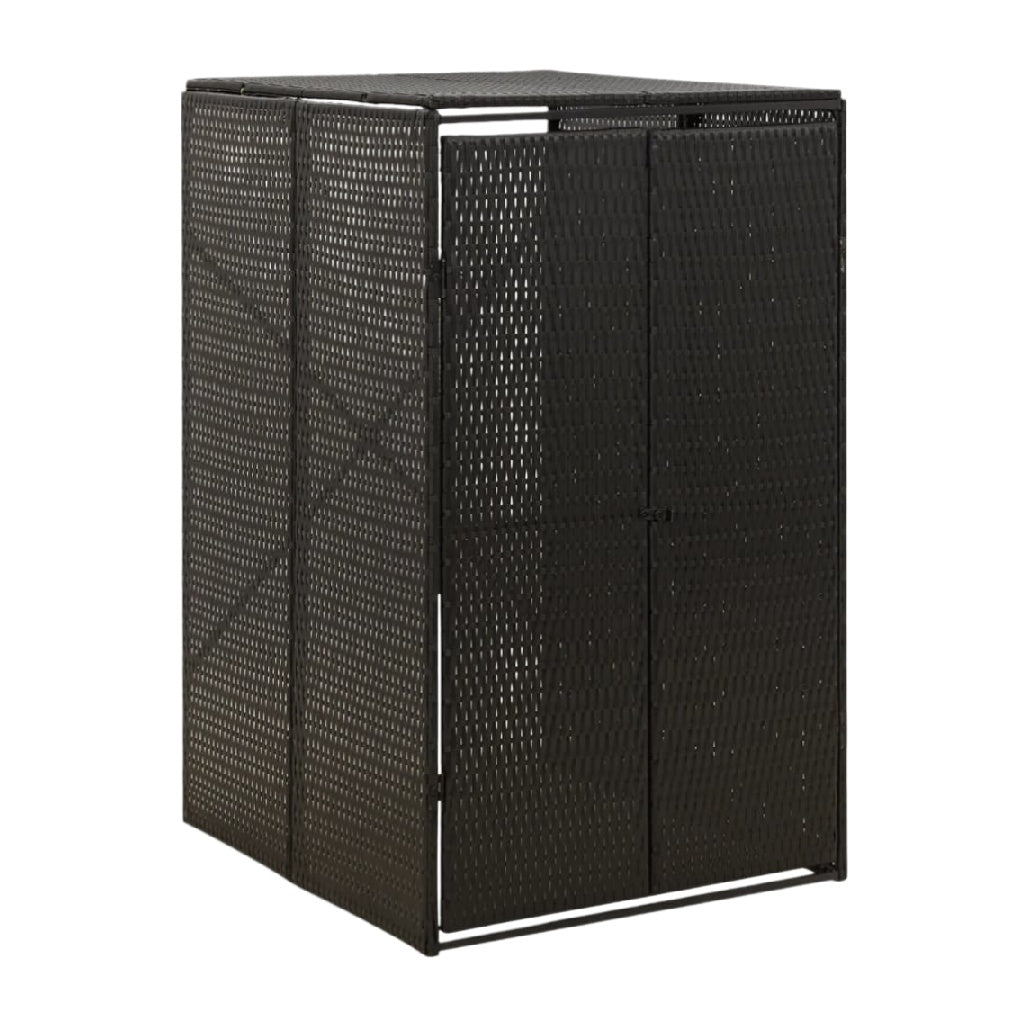 Meuble de rangement en résine tressée pour extérieur - 60 x 45 x 90